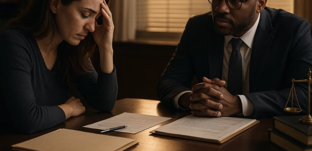 attorney providing support to a grieving family after a wrongful death