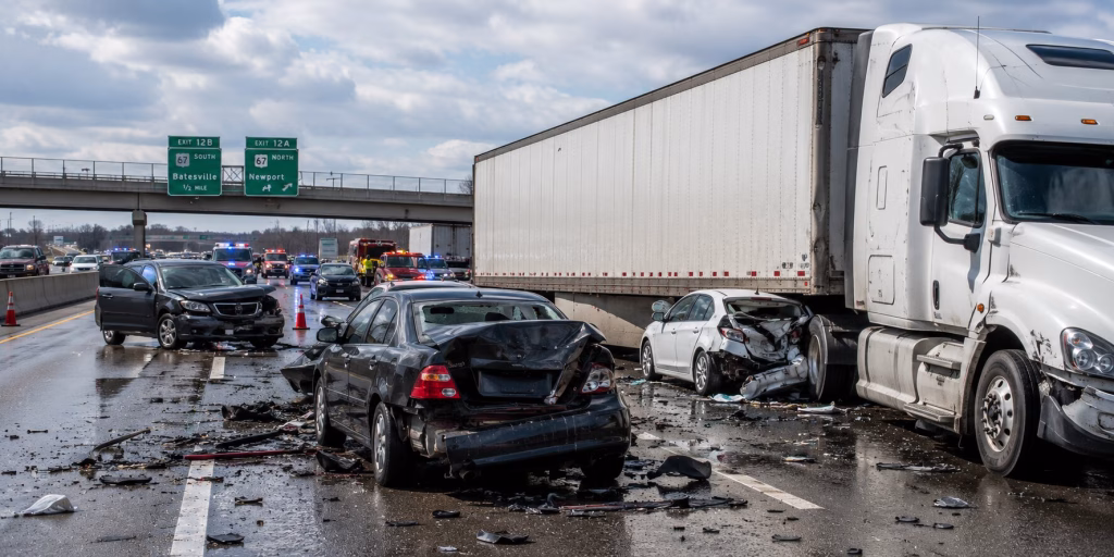 A 2024 Multi-Vehicle 18-Wheeler Crash Ended With a $630,000 Settlement